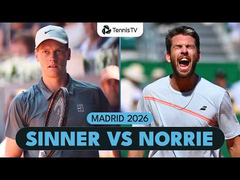Jannik Sinner vs Cameron Norrie First Ever Meeting | Madrid 2026 Match Highlights