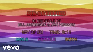 Bill Anderson, Jan Howard - Dis-Satisfied (Karaoke Vocal Guide)