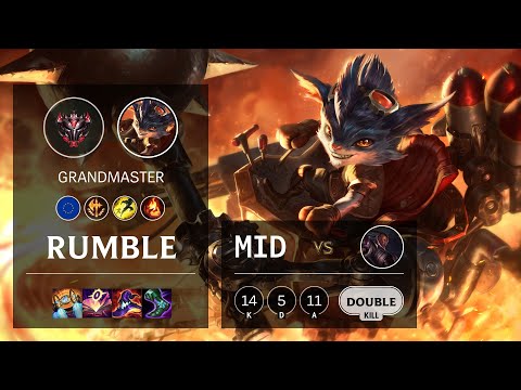 Rumble Mid vs Lucian - EUW Grandmaster Patch 11.19