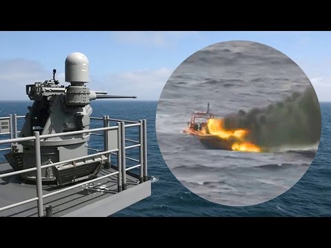 US Navy Obliterates Attacking Fast-Boat – Mk 38 MOD 2 25mm Gun System Live-Fire Exercise