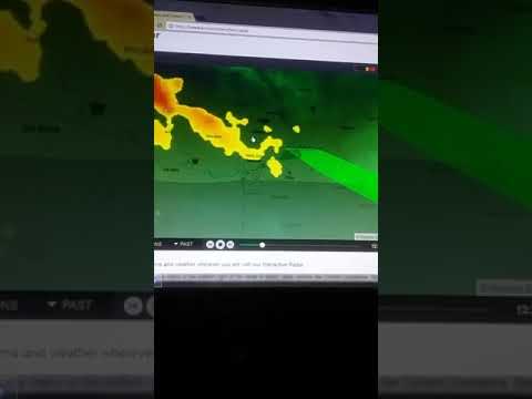 Tornado in Iowa in the night