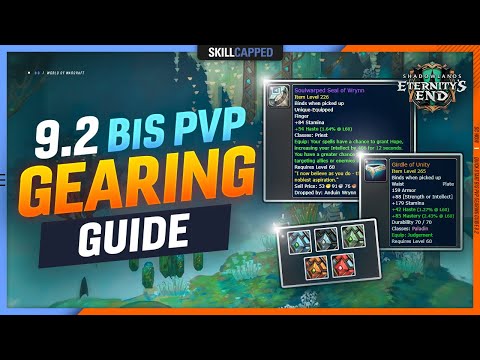 9.2 QUICK START BiS PvP GEARING GUIDE! | DOUBLE LEGENDARIES, TIER SETS, CONDUITS + MORE!