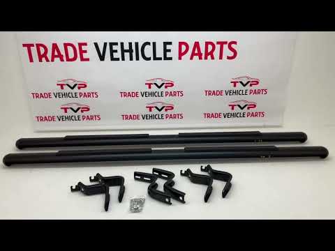 Fits Ford Ranger T6 2011-On 4'' Oval Running Boards Side Steps Black video
