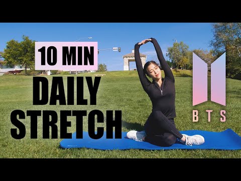 BTS INSPIRED STRETCHING ROUTINE | Workout like Jimin and J-Hope | 10 Min Daily Stretch | Mish Choi
