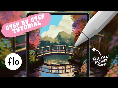 Paint like an IMPRESSIONIST on your iPad - Step by Step Procreate Tutorial