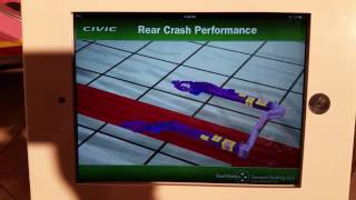 2016 Honda Civic rear crash/soft zone demonstration