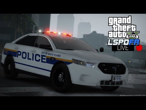 GTA 5 LSPDFR LIVE - Day 102 | White Plains Police Department | 2016 FPIS Patrol 🚔 Pack by t0y!