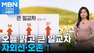 [날씨] 오늘 맑고 큰 일교차…자외선·오존 ↑ [굿모닝 MBN]