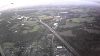 preview picture of video 'Landing at Düsseldorf International Airport, Nordrhein Westfalen, Germany - 22nd august, 2014'