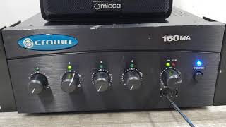 Video thumbnail for Crown by Harman 160MA Mixer-Amplifier Demo by Beyond Soup by Jaed Arzadon