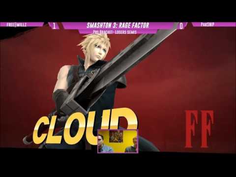 Smashton 3 Losers Semis: Willz (Cloud) vs Parsnip (MK)