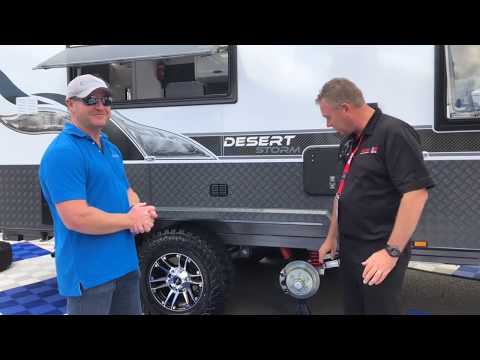 AL-KO Suspension & Hydraulic Disc Brakes on the Sunseeker Desert Storm