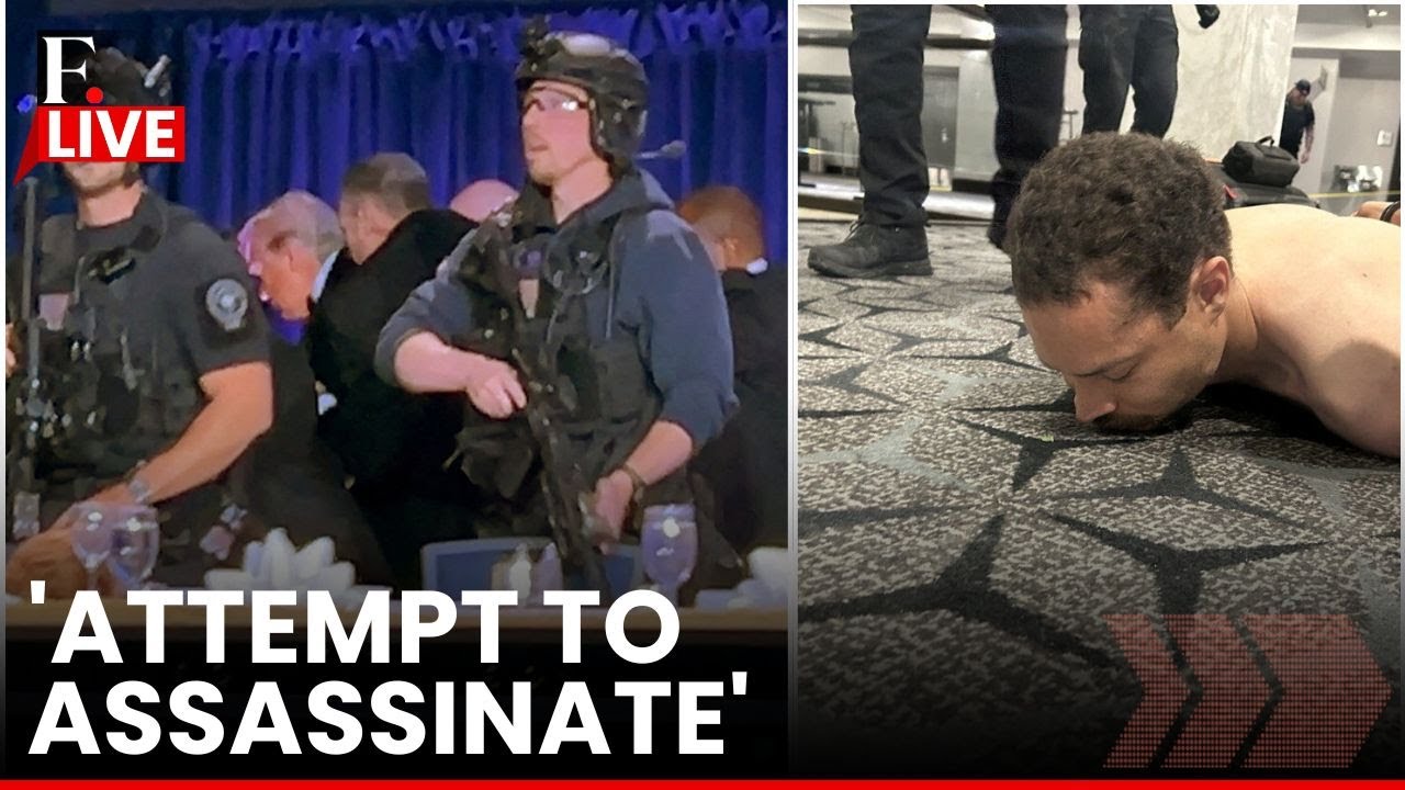 LIVE : White House Dinner Event Shooter Charged With Attempted Assassination on President Trump