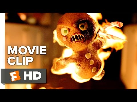 Krampus Movie CLIP - Gingerbread Men Attack (2015) - David Koechner, Adam Scott Movie HD