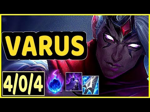VARUS VS JHIN - 4/0/4 KDA ADC GAMEPLAY CHALLENGER I