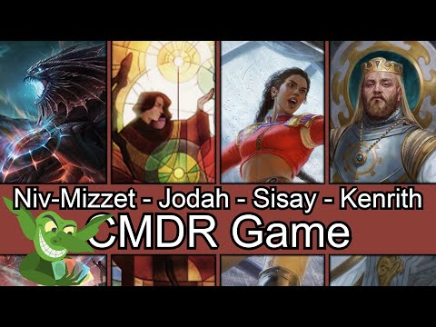 RAINBOW POWER! Niv-Mizzet vs Jodah vs Sisay vs Kenrith EDH / CMDR game play
