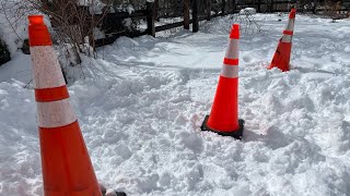 Deploying Traffic Cones In The Snow