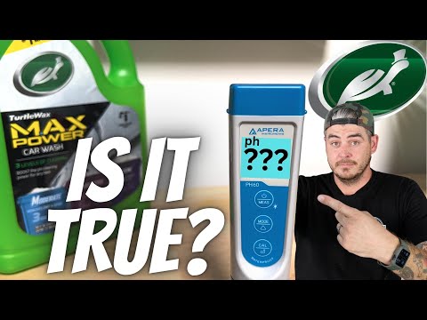 CAR WASH PH TEST | Is it Accurate? Turtle Wax Max Power Car Wash Soap