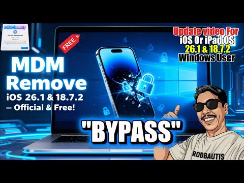 MDM BYPASS iOS 26.1 & 18.7.2 Official | 100% Free Using Windows PC