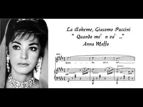 "Quando m'en vo'" La Boheme, G. Puccini - Anna Moffo, Maria Callas (OMG!) and Rolando Panerai