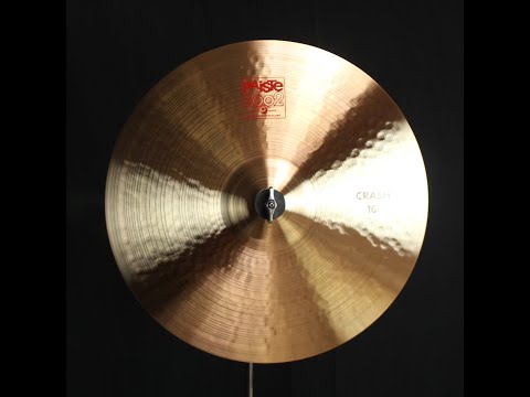 Paiste 16" 2002 Crash - 1076g (video demo) image 2