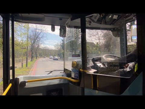 Windscreen View - Route 289 Thornton Heath - Purley (YX67VHJ ENX31)