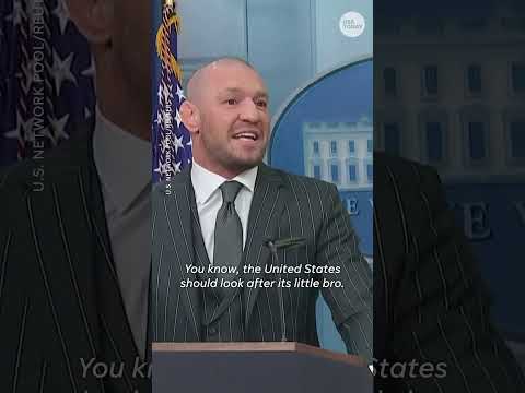 Conor McGregor visits White House Shorts