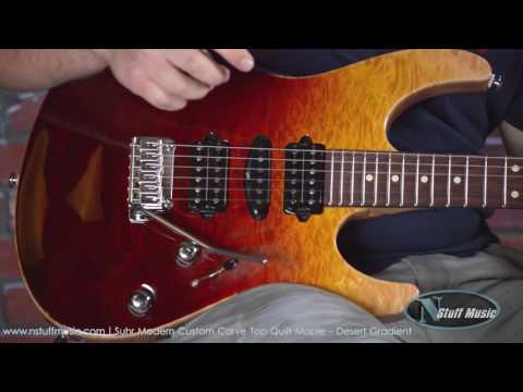 Suhr Modern Custom Carve Top Quilt Maple - Desert Gradient | N Stuff Music