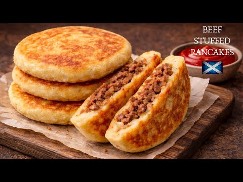 Beef Stuffed Potato Cakes | Easy Potato Recipes | Savoury Pancakes
