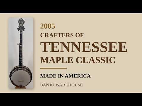 2005 Crafters of Tennessee Maple Classic 5-String Resonator Banjo, Curly Maple Flathead image 17