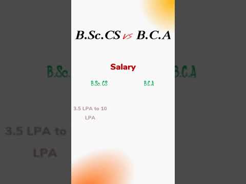 Salary After BCS vs BCA | BSc CS vs BCA Which Is Better BSc CS vs BCA Ke Baad Kitni Salary Milti Hai