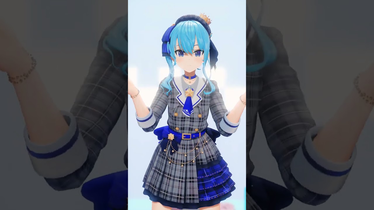 [ホロライブMMD] 星街すいせい  しかのこのこのここしたんたん #Shorts