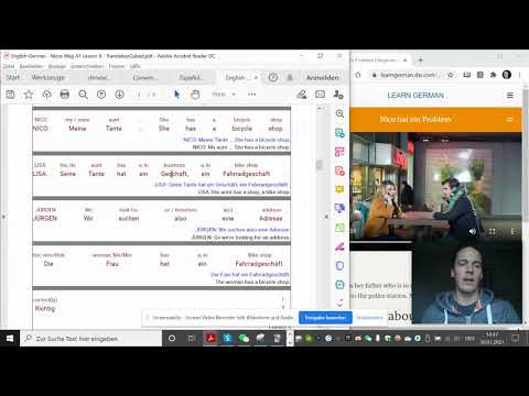 🇺🇸 FREE GERMAN COURSE: Day 8 - Nico hat ein Problem - Nicos Weg A1 Lesson 8 - (English and German)