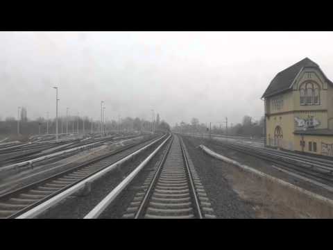 Führerstandsmitfahrt S-Bahn Berlin von  Hermannstrasse nach Spindlersfeld in 4K