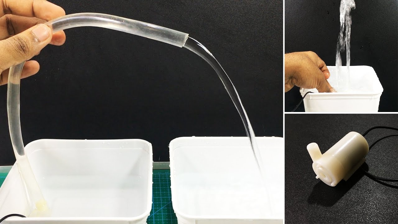 Mini Submersible Water Pump DC 3-6V 100L/H Video Thumbnail