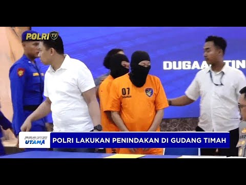 POLRI UNGKAP KASUS TIMAH ILEGAL DI BEKASI