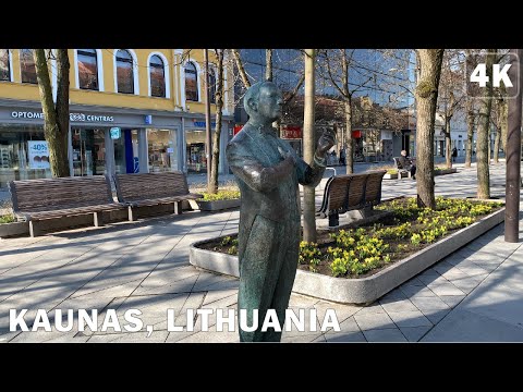 Caminhada em Kaunas Laisvės Alėja • DIA • 🇱🇹