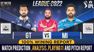 MI vs GT IPL 2022 51st Match Prediction- 06 May | Mumbai vs Gujarat IPL Match Prediction #ipl2022