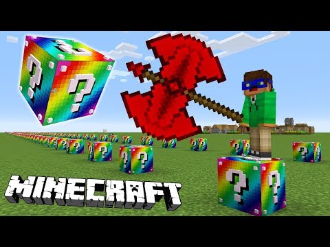 CURSA NEBUNA DE LUCKY BLOCK-URI CU ASE! - MINECRAFT RAINBOW LUCKY BLOCK