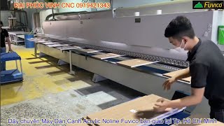 Dây chuyền Dán Cạnh Acrylic Noline Pro-900K Fuvico bàn giao tại Tphcm