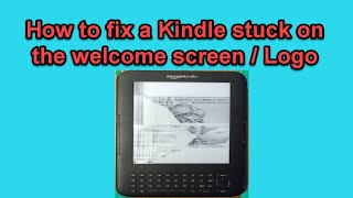 Kindle reader stuck on the logo - how to fix it
