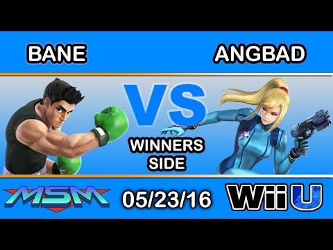 MSM 51 - Bane (Little Mac) Vs. Angbad (Zero Suit Samus, Olimar) Winners Side - Smash Wii U