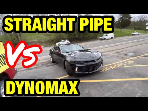 Chevy Camaro 2.0L TURBO: DYNOMAX RACE BULLETS Vs STRAIGHT PIPES!