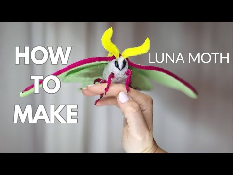 How To Make Luna Moth from Pipe Cleaner   I  DIY   Tutorial