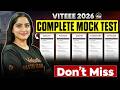 VITEEE 2026 Full Syllabus Mock Test Latest VITEEE Pattern Don T Miss Diksha Mam