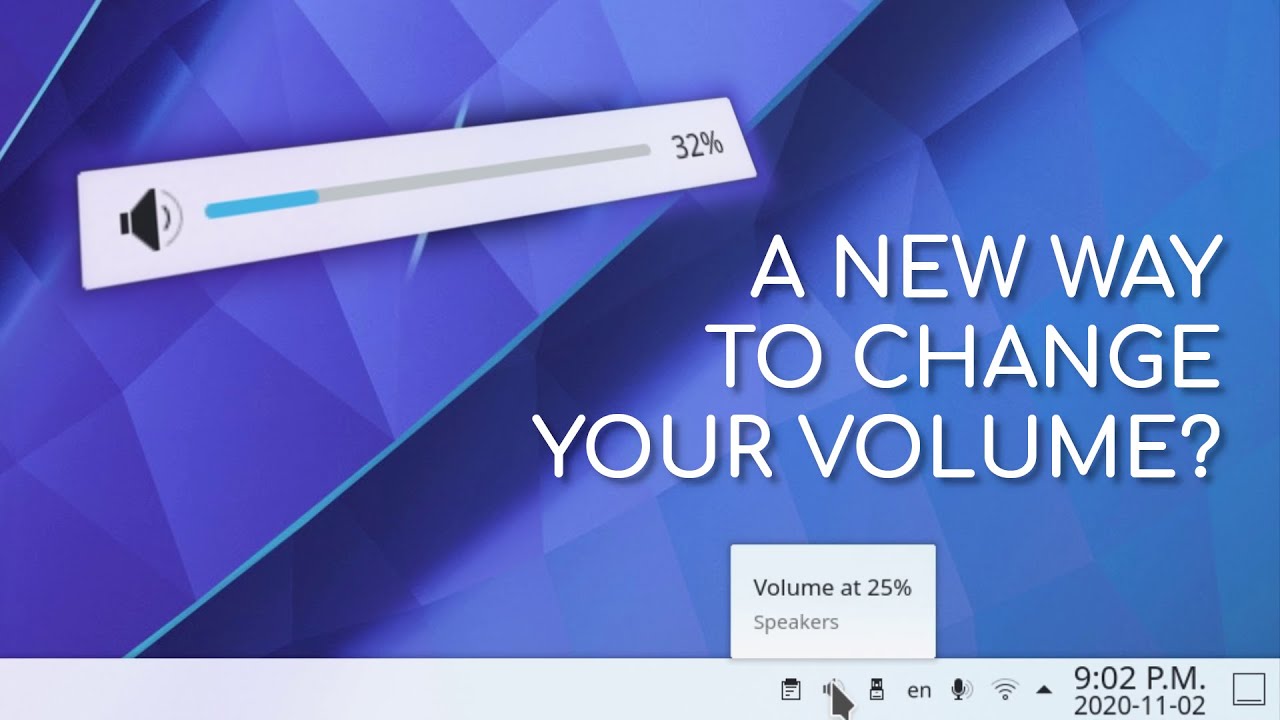 KDE Tip: A New Way to Change the Volume?