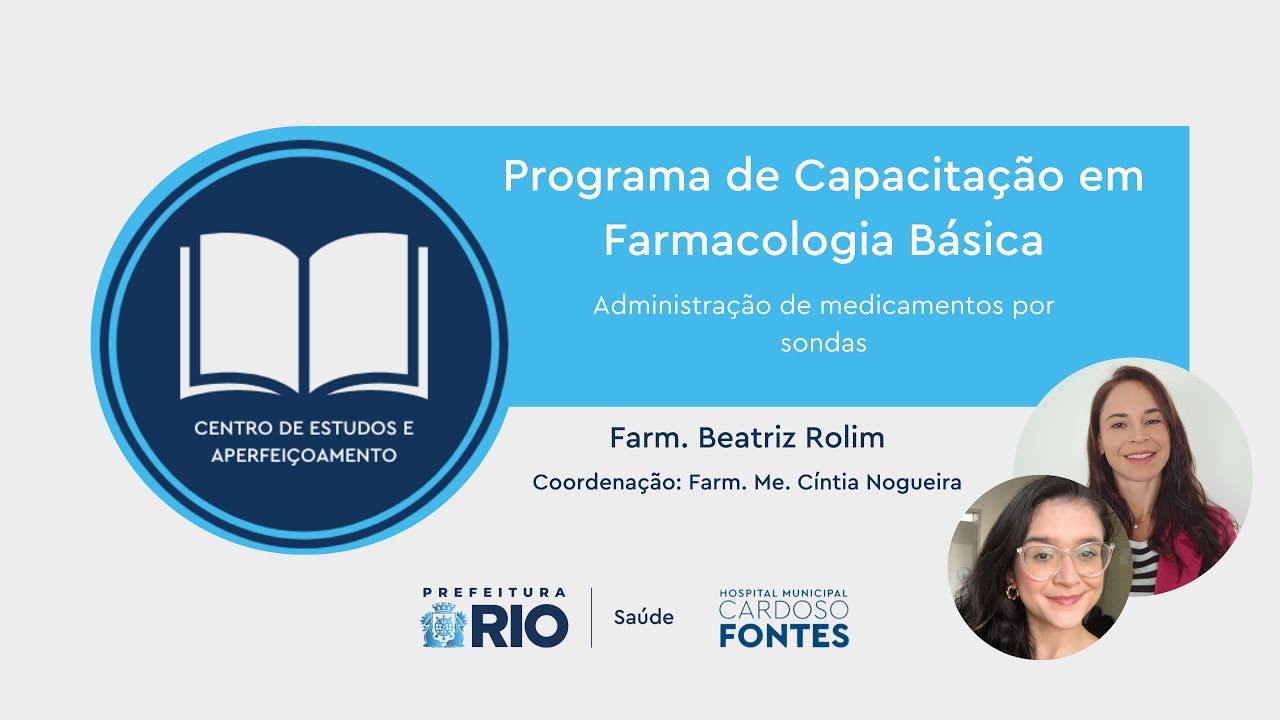 Administração de medicamentos via sondas