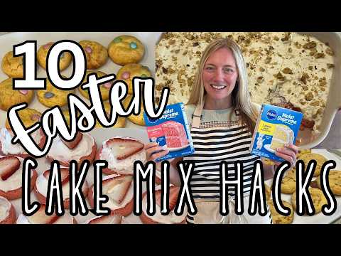 10 Amazing BOX CAKE MIX RECIPES you will want to make for EASTER! | Molly Purcell