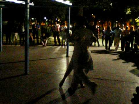  Martita Ayup  and  Cristhian Sosa  are  dancing  to  the  tango  "  Cuatro Compases  "
