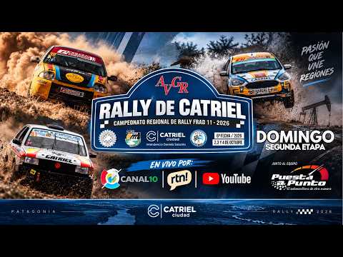 6° Fecha del Rally Regional de la AVGR en la Ciudad de Catriel  6° Fecha | Etapa Domingo